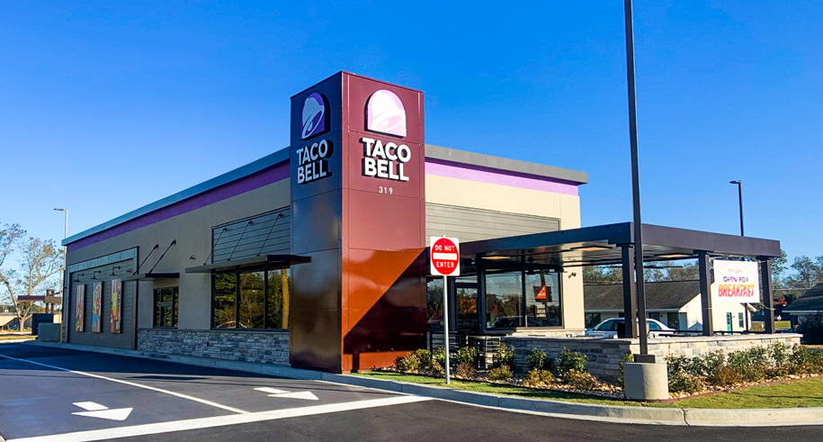 Halpern development team Tacala Taco Bell in Byron, GA