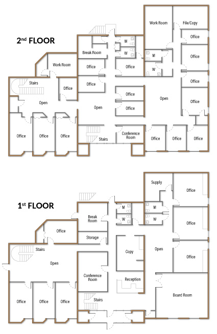 Office floor plan for lease Atlanta GA